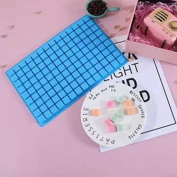 Силиконовая форма для квадратных конфет с 126 полостями для шоколадного ганаша с твердыми конфетами