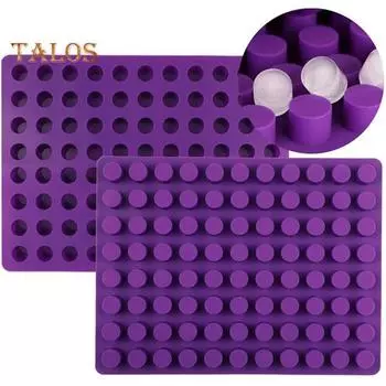 Силиконовая форма для мармеладных конфет, 88 полостей, легко моется, антипригарная форма для шоколадных трюфелей, закусок, пралине, форма для желе и карамели фиолетовый