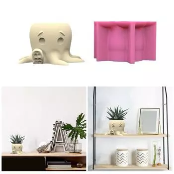 Силиконовая форма для осьминога, силиконовая форма для изготовления ваз, силиконовые формы для держателей ручек, силиконовая текстура для домашнего декора