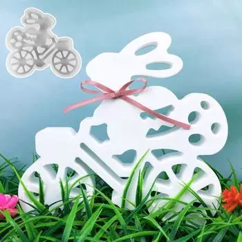 Силиконовая форма для пасхального кролика Yousheng для гипсовых свечей из соевого воска, легкая форма для украшения кролика, форма для литья пасхального кролика белый