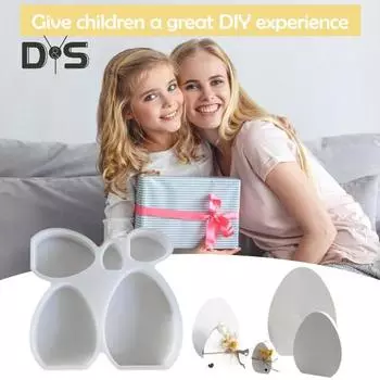 Силиконовая форма для пасхального яйца, форма для изготовления украшений для яиц своими руками, форма для украшения яиц своими руками, литье из эпоксидной смолы, силиконовая форма белый