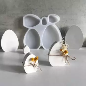 Силиконовая форма для пасхального яйца Yousheng, форма для изготовления украшений для яиц своими руками, силиконовая форма для литья яиц из эпоксидной смолы белый