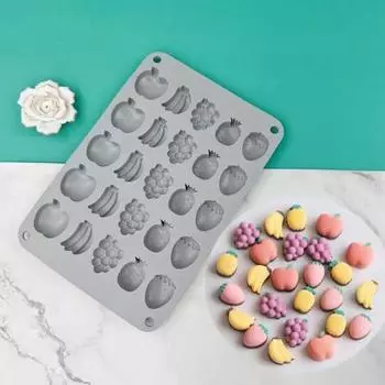 Силиконовая форма для печенья с антипригарным покрытием, удобная форма для выпечки, десертов, конфет/фруктов A
