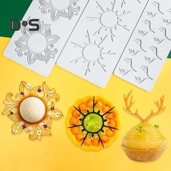 Силиконовая форма для помадки, цветок лося, форма солнца, нелипкая пищевая, устойчивая к высоким температурам, легко отделяющаяся форма для конфет, шоколада, приготовления пищи