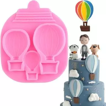 Силиконовая форма для помадки в виде воздушного шара для украшения торта, топпер для кексов, полимерная глина, конфеты, шоколадная жевательная резинка, формы для пасты