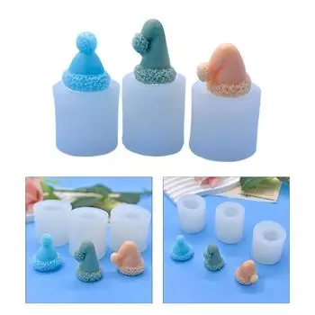 Силиконовая форма для рождественской шапки, красивая форма для шоколада, форма для шляпы, форма для помадки, форма для выпечки рождественских кексов