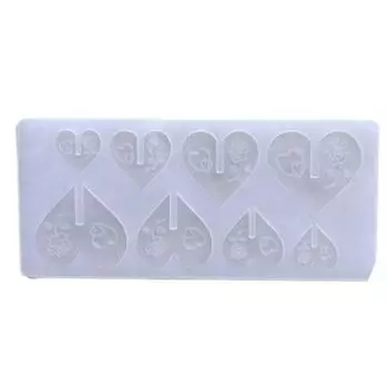 Силиконовая форма для шоколада ко Дню святого Валентина, кондитерское украшение в виде сердечка, производитель декора для торта, форма для выпечки