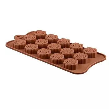 Силиконовая форма для шоколадного торта, 15-гнездная роза, форма для мыла ручной работы, подставка для льда для выпечки