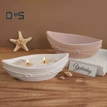 Силиконовая форма для свечей Nar с узором из пеньковой веревки, форма для миски из смолы, контейнер для хранения, форма для свечей, мыла, шоколада, принадлежности для домашнего декора белый