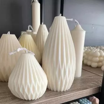 Силиконовая форма для свечей своими руками, геометрическая форма, 3D-форма, эпоксидная смола для мыла ручной работы, форма для поделок, украшение для дома