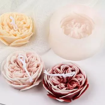 Силиконовая форма для свечей в виде розы, помадка, инструмент для выпечки шоколада, форма для ароматизированной свечи, мыла, гипса, цемента, формы для домашнего декора