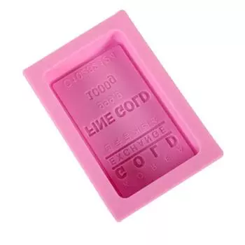 Силиконовая форма для торта, 100% золотая форма для кирпича, сделанная вручную. розовый