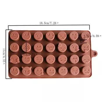 Силиконовая форма для торта 28 сеток смайлики мемы выражение DIY шоколадная помадка рождественский торт кубик льда кухонный инструмент для выпечки шоколадный