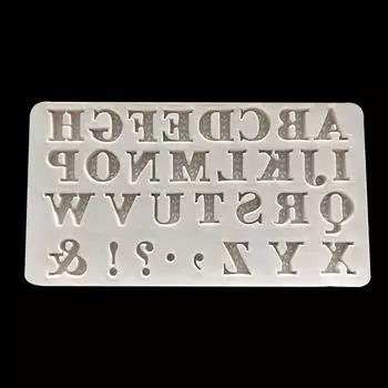 Силиконовая форма для торта, буквенный символ, украшение для торта, инструменты для выпечки помадки серый