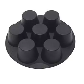 Силиконовая форма для торта на 7 отверстий, аксессуары для аэрогриля, форма для выпечки в микроволновой печи, пищевая силиконовая форма для выпечки тортов, инструменты для выпечки