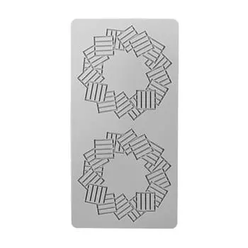 Силиконовая форма для торта с геометрическим узором, кружевная форма, инструменты для украшения торта, украшение для торта, кухонный инструмент для выпечки, форма для помадки C