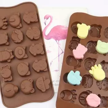 Силиконовая форма для торта в форме льва, медведя, бегемота, форма для шоколада в виде животного, форма для торта, печенья, подходит для инструментов для выпечки кубиков льда в виде конфет onesize