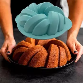 Силиконовая форма для тостов, плетеная форма для торта, пищевая антипригарная форма для выпечки, инструменты для выпечки, кухонные принадлежности серый
