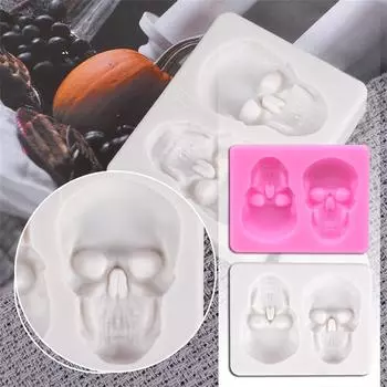 Силиконовая форма для украшения торта на Хэллоуин из жидкой помадки One Size розовый