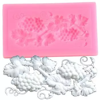 Силиконовая форма для винограда, границы, формы для помадки, инструменты для украшения торта «сделай сам», конфетная глина, шоколадная форма для мастики, формы для выпечки кексов