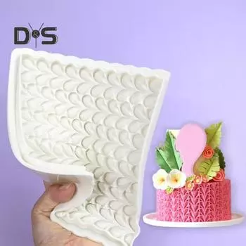 Силиконовая форма для выпечки для украшения торта, помадки, жевательной резинки, шоколадного печенья, украшения кексов, многоразовая кухонная основа для домашнего ресторана, пекарни A