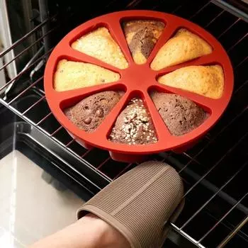 Силиконовая форма для выпечки Microwaveovenmold, форма для выпечки еды, 8 очков, булочка, торт, бытовая