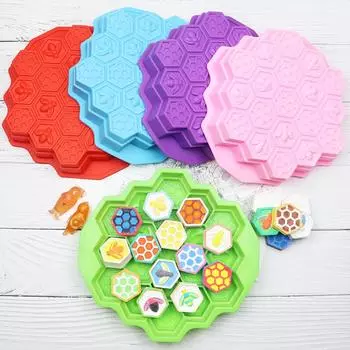 Силиконовая форма для выпечки, силиконовая форма для выпечки, 3D трехмерная форма, сотовая форма розовый