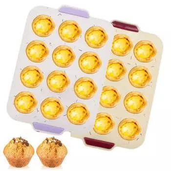 Силиконовая форма для выпечки торта с антипригарным покрытием, 12 чашек, форма для кексов, пищевой лоток для кексов без BPA, легкосъемные формы для чизкейка коричневый