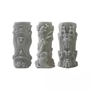 Силиконовая форма Dulcet, цилиндрические формы для свечей, красивые изогнутые формы для ароматерапии, гибкая силиконовая форма для свечей 1117