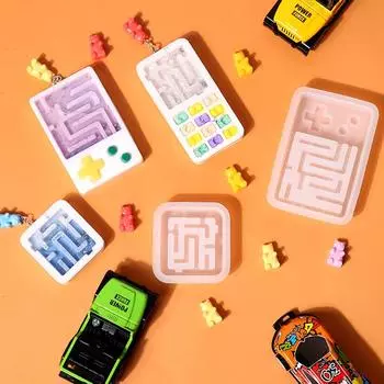 Силиконовая форма, кулон «Зыбучие пески», эпоксидная форма, лабиринт, брелок, смоляная форма, ювелирные изделия ручной работы «сделай сам»