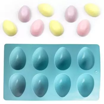 Силиконовая форма, пищевая форма, сделай сам, прозрачная текстура, прочная 8 сеток, форма для яиц динозавра, форма для конфет на Пасху, поставки для хлебобулочных изделий зелёный