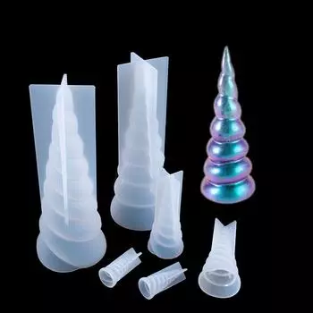 Силиконовая форма «Рог единорога» Форма из силиконовой смолы Инструменты для украшения торта из помадки