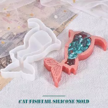 Силиконовая форма «рыбий хвост» DIY художественные ремесла подвески изготовление плесени инструмент аксессуар