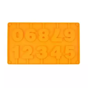 Силиконовая форма с арабскими цифрами 0-9, DIY Craft, цифровая форма для украшения торта, инструменты для украшения торта, аксессуары для выпечки шоколадных кексов