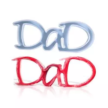 Силиконовая форма с надписью «Папа», кристаллическая форма для эпоксидной смолы, брелок, кулон, инструменты для изготовления ювелирных изделий, подарок на день отца, домашний декор