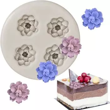 Силиконовая форма Сакура, персиковый цвет, формы для помадки, инструменты для украшения торта, форма для шоколадной мастики, конфеты, смола, глиняные формы