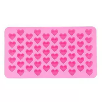 Силиконовая форма «сделай сам», 55 решеток, форма для шоколада в форме сердца, лоток для кубиков льда, форма для печенья и конфет