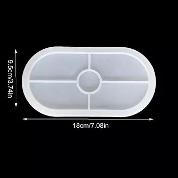 Силиконовая форма «сделай сам», коврик для чашки, подстаканник, эллиптический коврик для чашки, ручная работа, ремесло