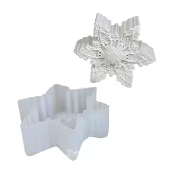 Силиконовая форма «Снежинки» Формы из эпоксидной смолы своими руками Форма для украшения стола Ароматизированные свечи Пластыри для изготовления инструмента Легко чистить 2