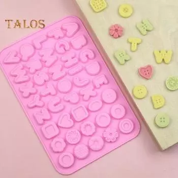 Силиконовая форма в форме буквы многоразовый мини-прочный держатель для шоколадных конфет из эпоксидной смолы для подарков