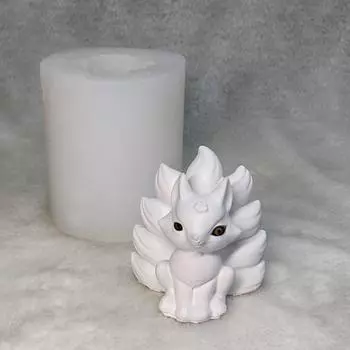 Силиконовая форма в форме лисы, форма для свечей, мыла, штукатурки, украшения стола, помадки для торта, украшения из шоколада C