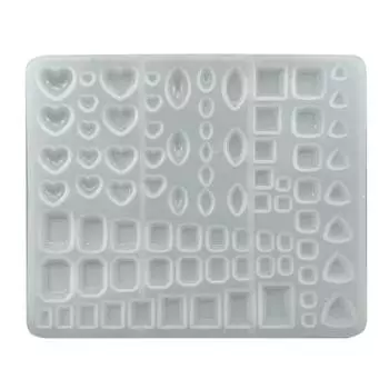 Силиконовая форма в форме сердца, квадратная форма с кристаллами и бриллиантами, форма из смолы для изготовления ювелирных изделий, форма для литья эпоксидной смолы, форма для кубиков льда, ремесло