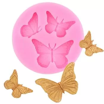 Силиконовая форма в виде бабочки, DIY формы для помадки, инструменты для украшения свадебного торта, топпер для кексов, конфеты, смола, глина, формы для шоколадной мастики