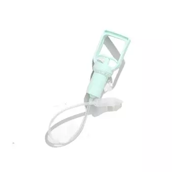 Силиконовая головка для новорожденных очиститель носа соплеотсос вакуумный аспиратор многоразовый детский назальный аспиратор безопасный тип вытягивания для промывания носа для малышей циан