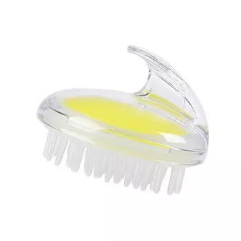 Силиконовая головка массажер для тела шампунь массажная щетка для кожи головы мытье волос расческа зелёный