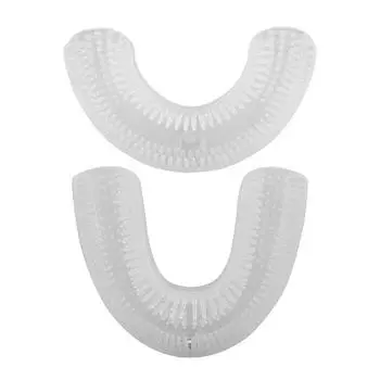 Силиконовая головка щетки Сменная головка зубной щетки Электрическая зубная щетка U-образная головка зубной щетки 2 C-shaped 2-6