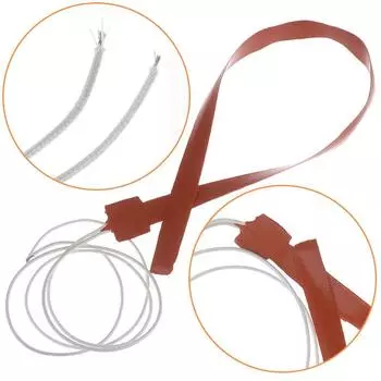 Силиконовая грелка, кислотостойкий термогибкий нагреватель, ремешок 12 В, провода