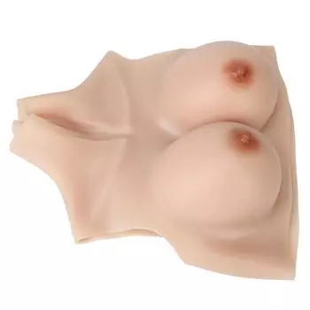 Силиконовая грудь D чашки Реалистичная гибкая протезная грудь Накладная грудь для кроссдрессеров Цвет 1