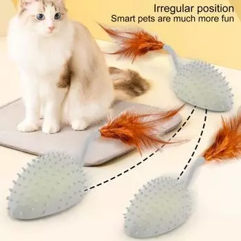 Силиконовая игрушка-мышь с дистанционным управлением и светодиодной подсветкой, электрическая интерактивная игрушка для кошек, стимулирующая Charging серый