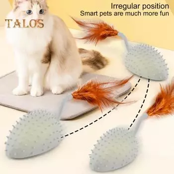 Силиконовая игрушка-мышь с дистанционным управлением и светодиодной подсветкой, электрическая интерактивная игрушка для кошек, стимулирующая охоту, беспроводная, автоматическая, движущаяся мышь, игрушка-дразнилка для котят Charging жёлтый